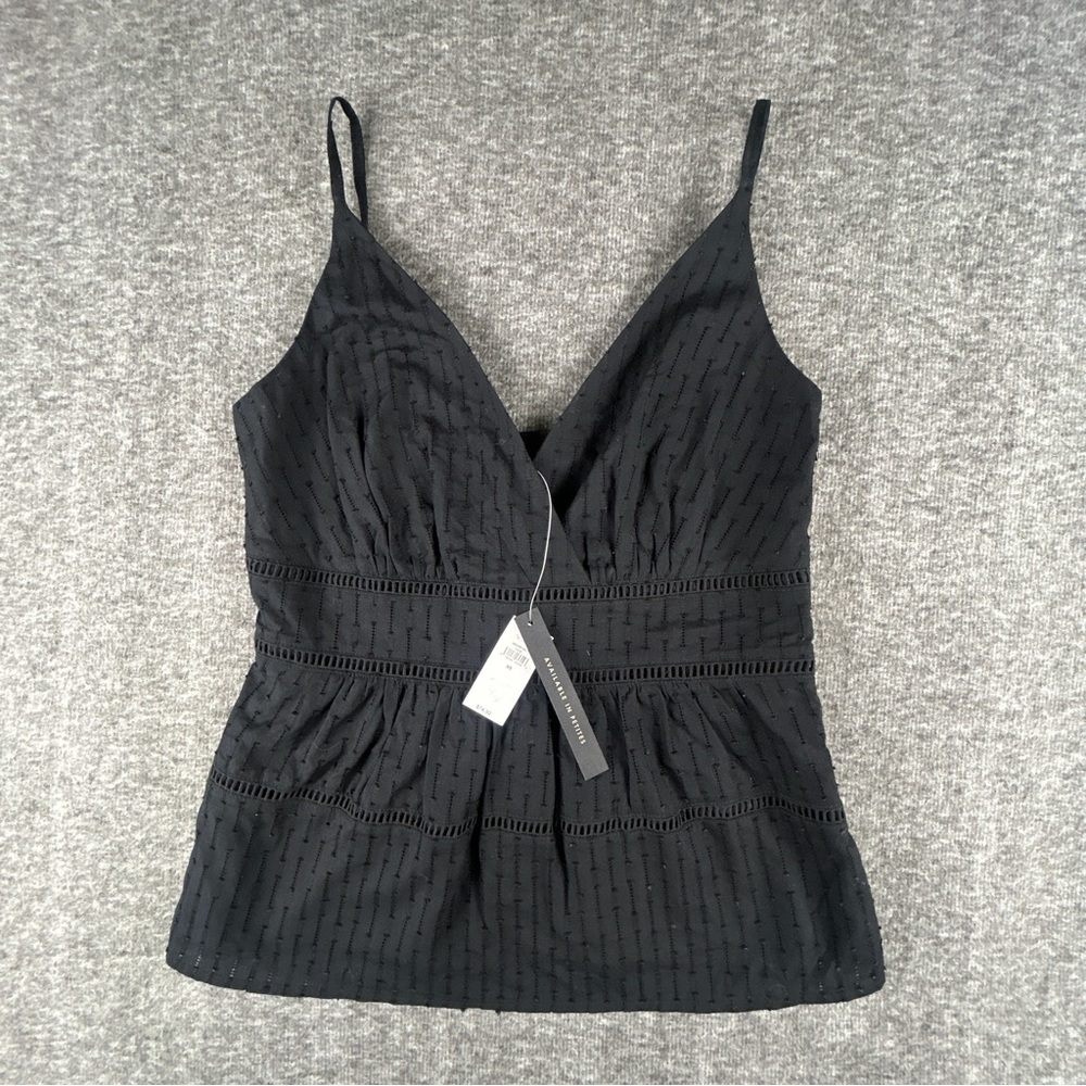 Banana Republic Black Fitted Ribbed Camisole - Picture 1 of 5